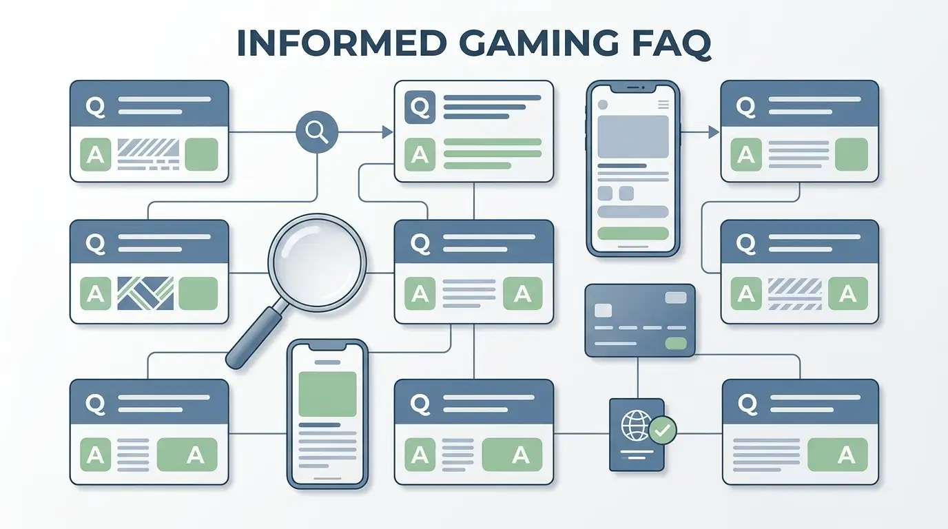 365casino FAQ illustration for UK player questions and licence checks