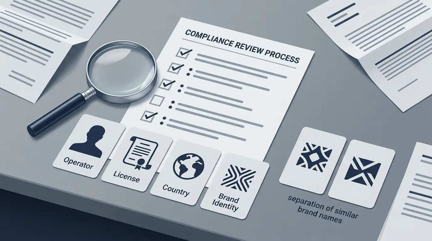 Regulatory checklist for 365casino licence review